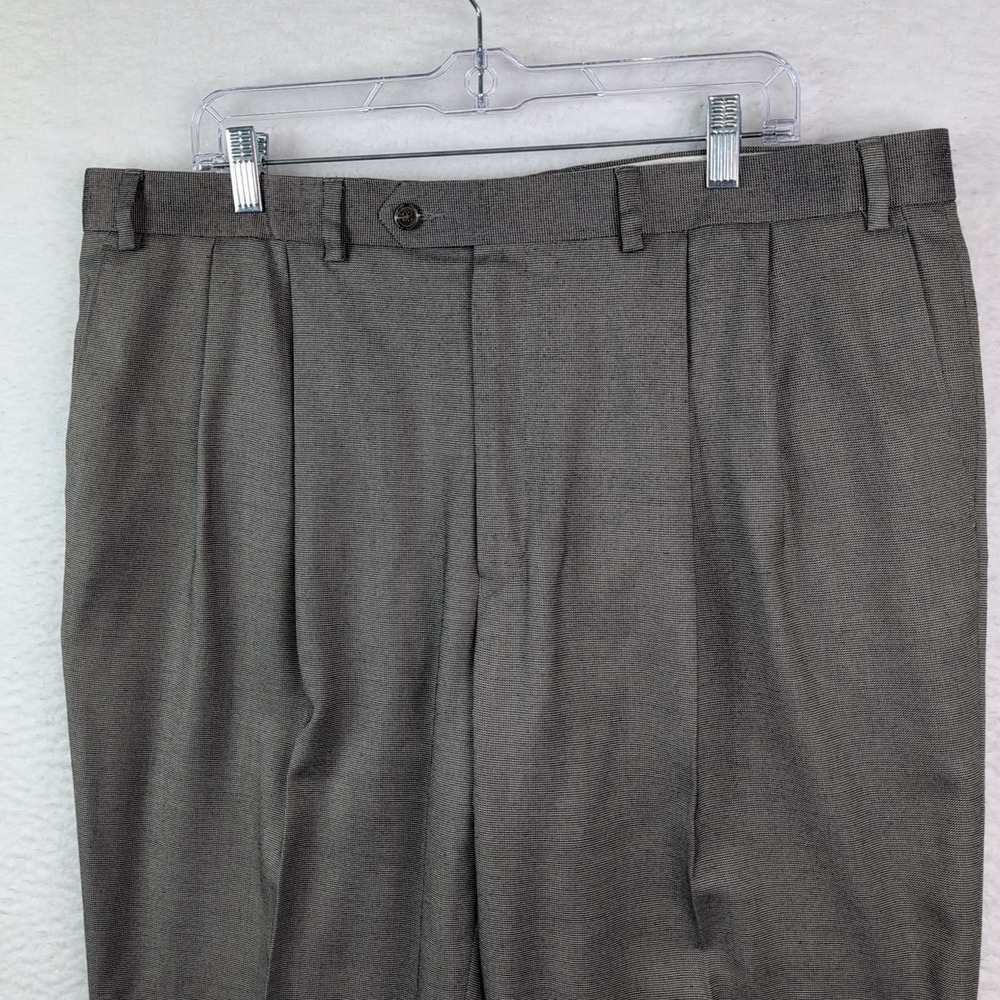 Ralph Lauren Dress Pants Mens 40x30 Gray Rayon Blend Classic Straight Slacks - Picture 3 of 9
